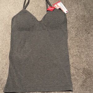 Gray Spaghetti Strap Top